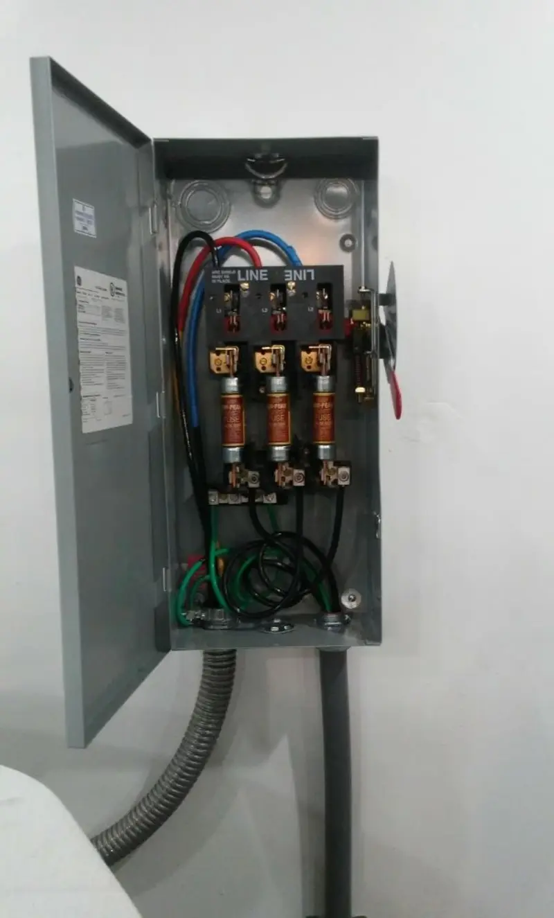Three-phase disconnect switch installed for Electrical Wiring & Rewiring in South Greeley