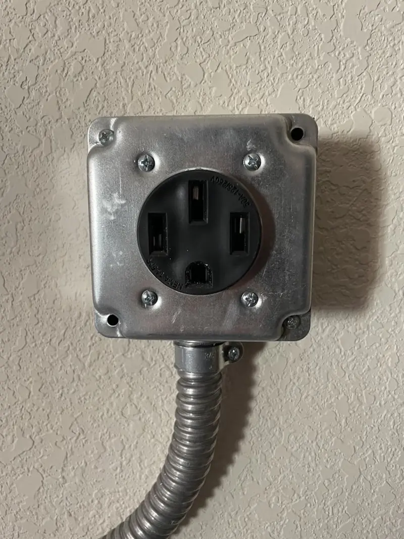 NEMA 14-50 outlet installed for Electrical Panel Upgrade in South Greeley