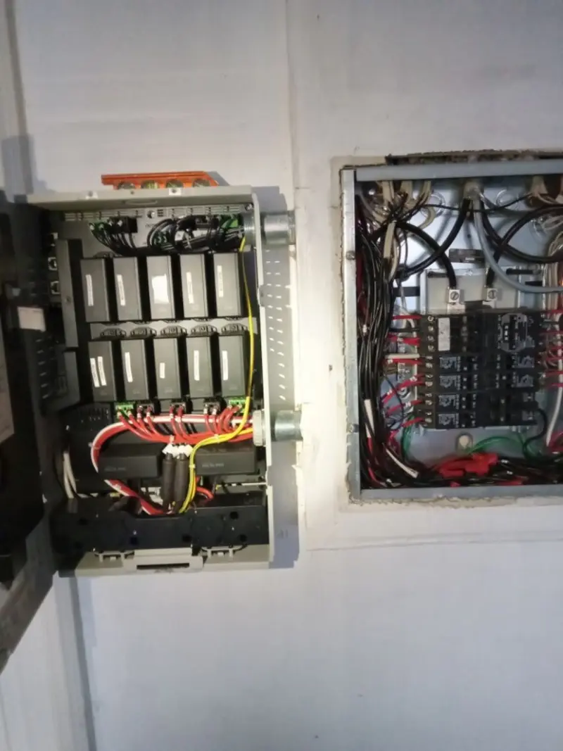 Electrical panel upgrade completed for Security Camera Wiring in South Greeley
